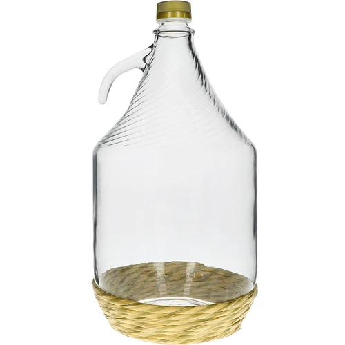 Damigeană Dama 5L în împletitură, cu capac - 2