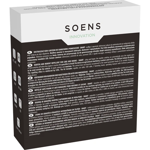 Dispozitiv de alungare a jderilor și rozătoarelor pentru mașini și încăperi (ultrasunete +LED) - 10