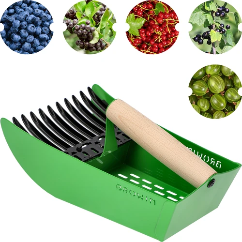 Dispozitiv de cules fructe mici, metalic verde - 2