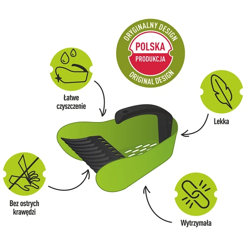 Dispozitiv de cules fructe mici, verde, din material plastic - 8