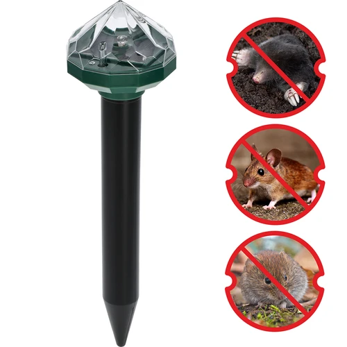 Dispozitiv solar de alungare a cârtițelor cu lampă LED - 6