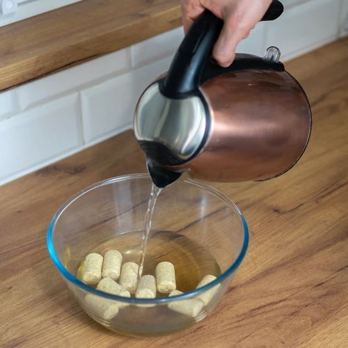 Dop natural cilindric d.22x38 -100 buc. aglomerat - 4