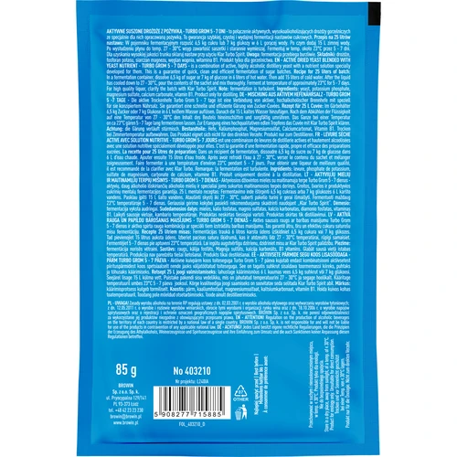 Drojdie de distilare Turbo Grom 5-7 zile - 2