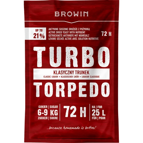 Drojdie de distilerie Turbo Torpedo 72h 21% - 120 g