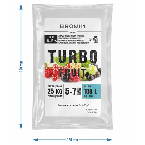 Drojdie de vin Turbo Fruit 5-7 zile 100 L - 3