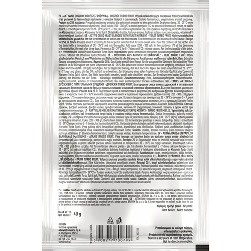 Drojdie de vin Turbo Fruit 5-7 zile - 3