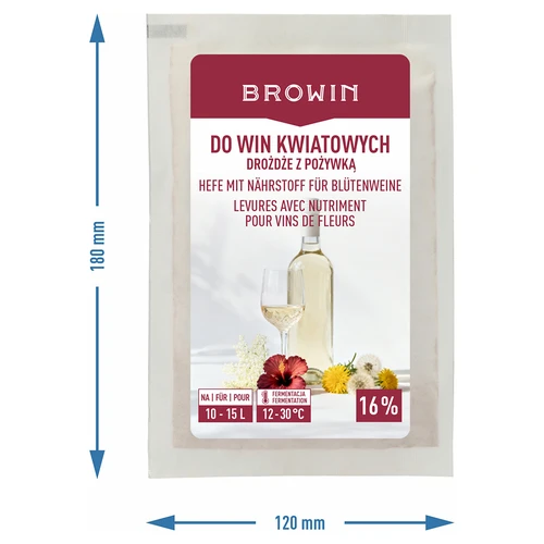Drojdie enologică cu nutrient – pentru vinuri din flori, 10–15 L - 4