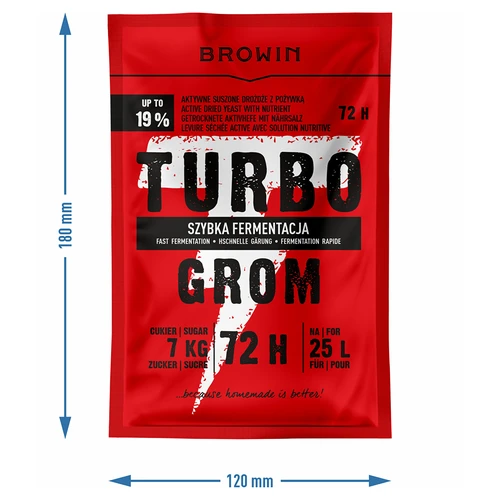 Drojdie pentru distilare Turbo Grom 72 h - 4