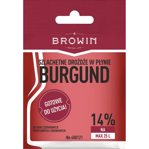 Drojdie pentru vin Burgund fără înmulțire, 20 ml