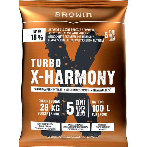 Drojdie Turbo X-Harmony 18%, 100 L, 360g