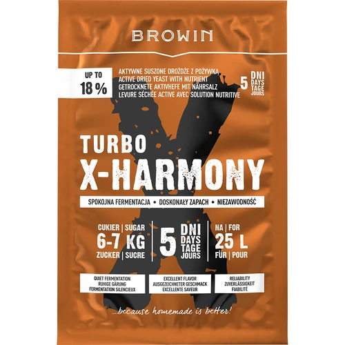 Drojdie Turbo X-Harmony 18%, 25 L, 138 g