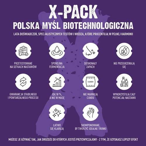 Drojdie Turbo X-Pack 1,8 kg - profesională, pentru setări mari - 7