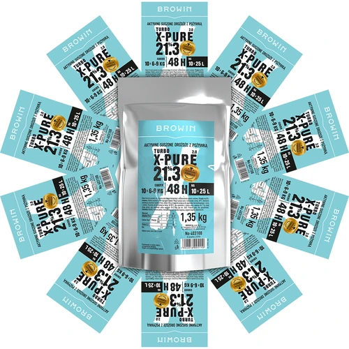 Drojdie Turbo X-Pure 21,3%, 10 x 25 L, 1,35 kg - 4