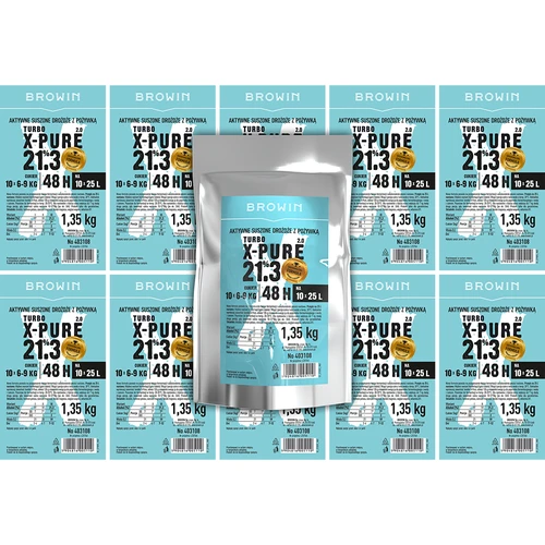 Drojdie Turbo X-Pure 21,3%, 10 x 25 L, 1,35 kg - 5