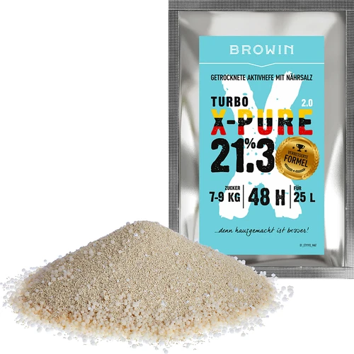 Drojdie Turbo X-Pure 21,3 %, 48 h, 25 L - 3