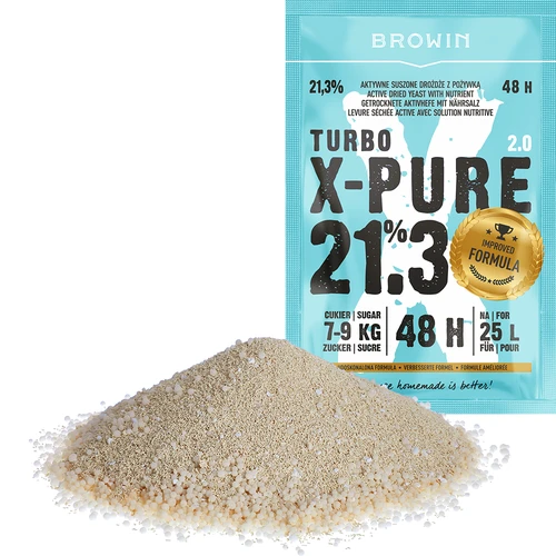 Drojdie Turbo X-Pure 21,3% 48h, 25 L - 3