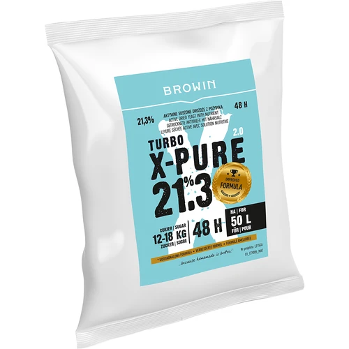 Drojdie Turbo X-Pure 21,3%, 50 L - 3