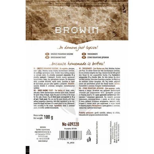 Drojdie uscată de panificație, 100g - 2