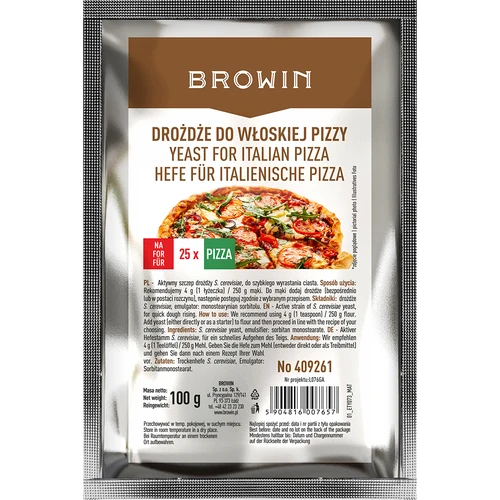 Drojdie uscată pentru pizza italiană - 100 g
