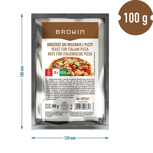 Drojdie uscată pentru pizza italiană - 100 g - 3