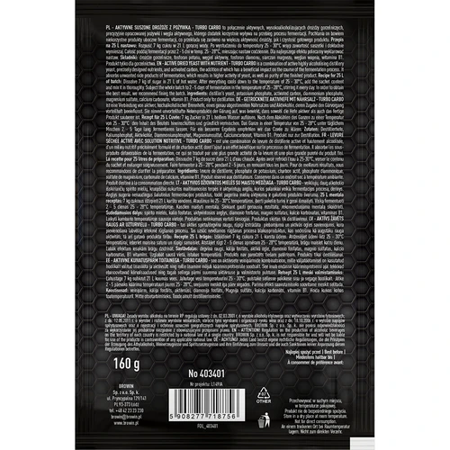 Drojdii de distilare Turbo Carbo - 3