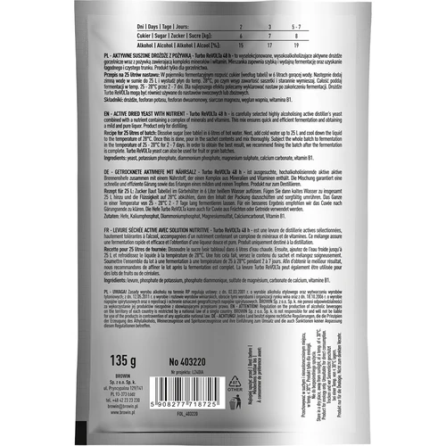 Drojdii de distilare Turbo reVOLTa 48h - 2