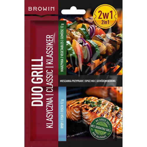 Duo Grill Clasic pentru pește și legume - amestec de condimente 2 în 1, 2 x 12 g