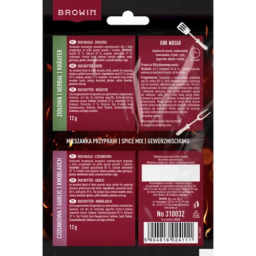 Duo Unt - condiment cu usturoi și ierburi 2 în 1, 2 x 12g - 2