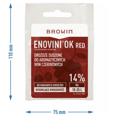 Enovini® OK RED - drojdie pentru vin care reduce aciditatea 7 g - 4