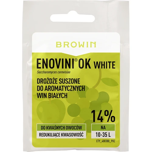 Enovini® OK WHITE - drojdie pentru vin care reduce aciditatea 7 g