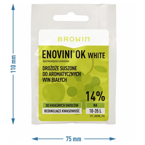 Enovini® OK WHITE - drojdie pentru vin care reduce aciditatea 7 g - 5