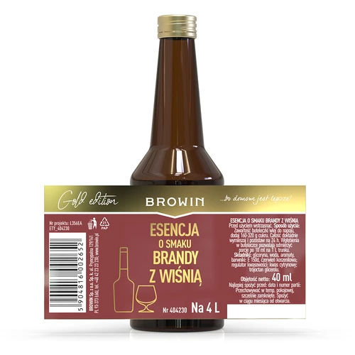 Esență cu aromă de brandy cu cireșe 40 ml pentru 4 l - 6