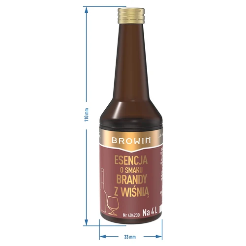 Esență cu aromă de brandy cu cireșe 40 ml pentru 4 l - 7