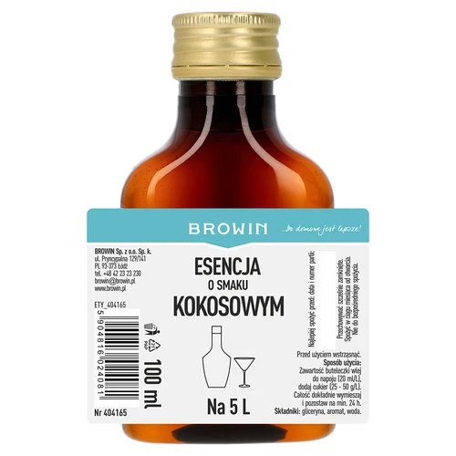 Esență cu aromă de cocos, pentru 5 L - 100 ml - 4