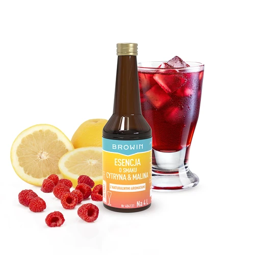 Esență cu aromă de lămâie și zmeură - 40 ml, pentru 4L - 3