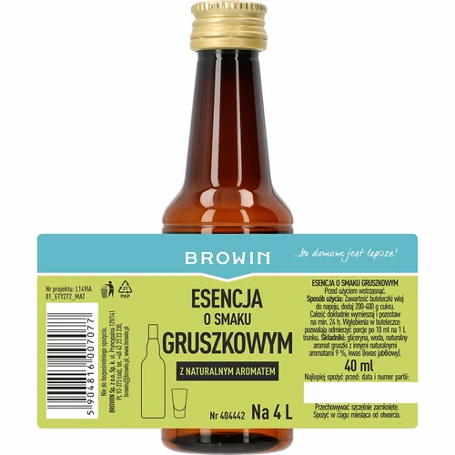 Esență cu aromă de pere - lichior de pere, extract 40 ml - 4