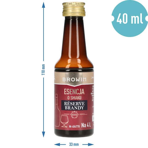 Esență cu aromă de Reserve Brandy, 40 ml, pentru 4 L - 7