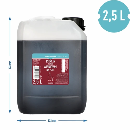 Esență cu aromă de vișinată, 2,5 L pentru 250 L de băutură gata - 3