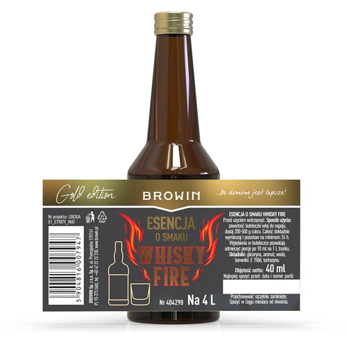 Esență cu aromă de Whisky Fire pentru 4 L, 40 ml - 4