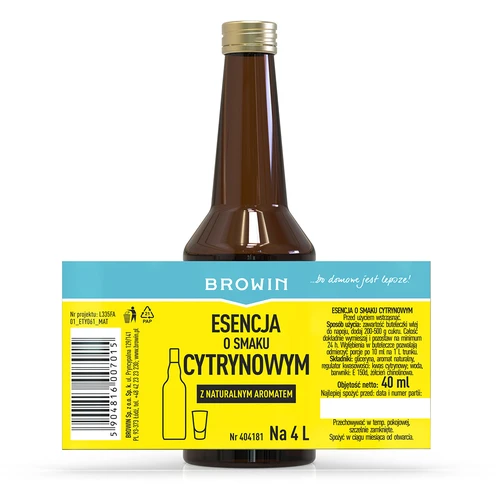 Esență cu aromă naturală de lămâie pentru 4 L - 40 ml - 6