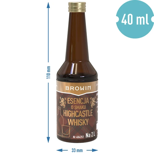 Esență cu gust de Highcastle Whisky pentru 2 L - 40ml - 7