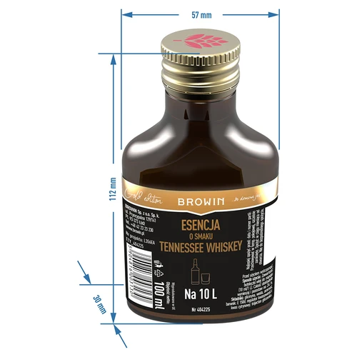 Esență cu gust de whiskey Tennessee pentru 10 L - 100 ml - 6
