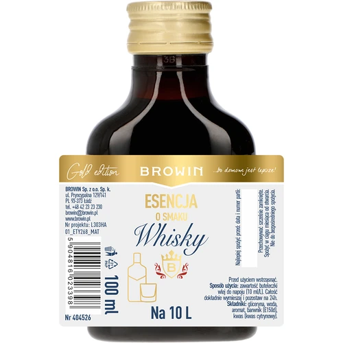 Esență cu gust de whisky pentru 10 L, 100 ml - 4