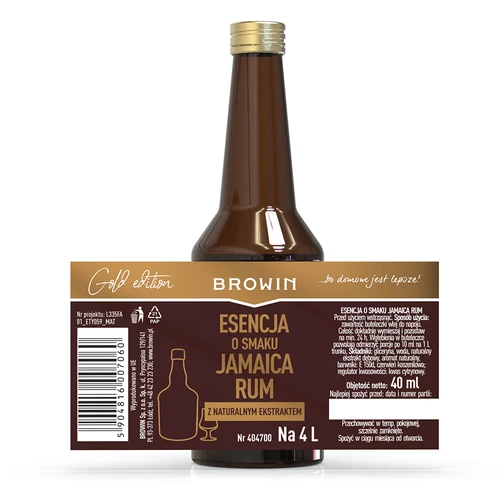 Esență Gold cu aromă de Jamaica Rum pentru 4 L, 40 ml - 5