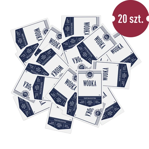 Etichete autoadezive 60x90 mm pentru sticle, vodcă, albe, 20 buc. - 3
