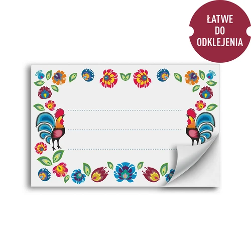 Etichete autoadezive model folk 85/55 mm - 20 buc. - 2