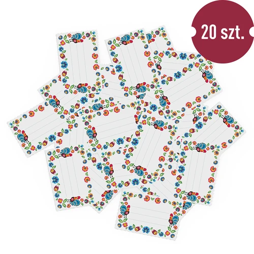 Etichete autoadezive model folk 85/55 mm - 20 buc. - 3