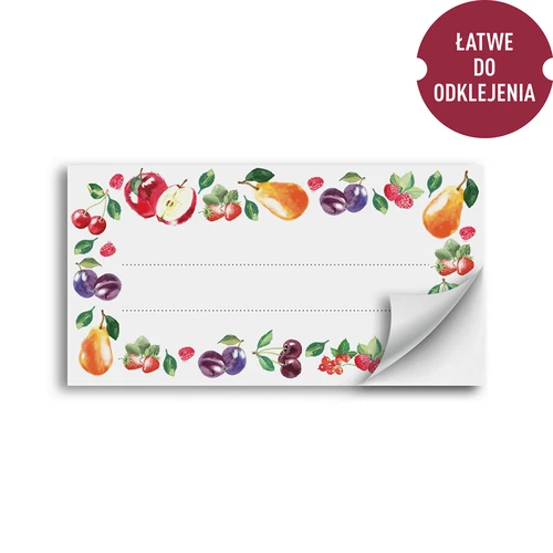 Etichete autoadezive model fructe 85/45 mm - 20 buc. - 2