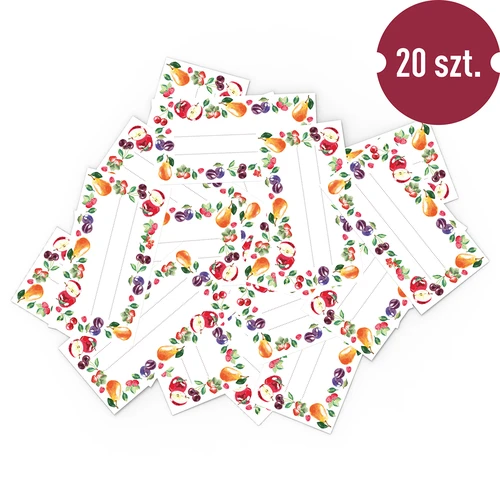 Etichete autoadezive model fructe 85/45 mm - 20 buc. - 3