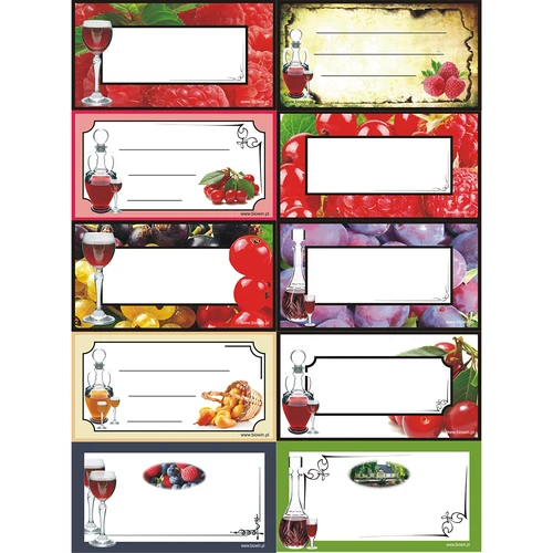 Etichete autocolante pentru lichioruri - 30 buc.